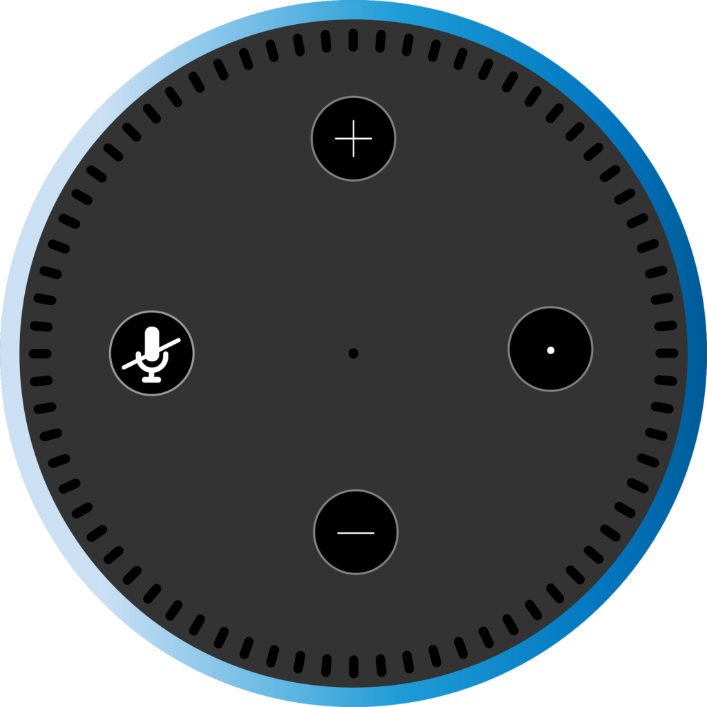 Echo Dot Solid Blue Ring | Automated Utopia