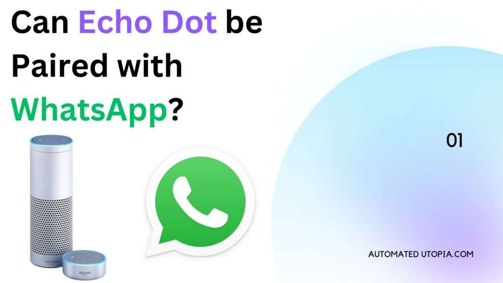 Can I talk to my Echo Dot and make it write a WhatsApp message | Automated Utopia