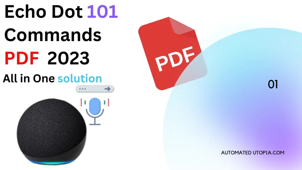 Amazon Echo Dot Commands pdf 2023